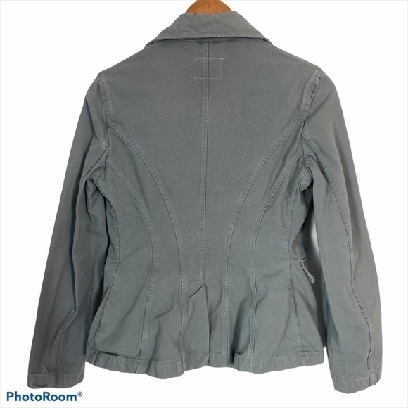 NILI LOTAN Double Breasted Cotton Blazer Jacket - Picture 6 of 14